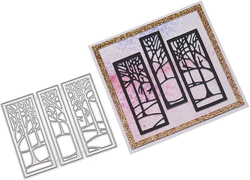 Miniatura 3 de Troqueles para morir para metal CraftBUZHI Troquel de corte Feliz Navidad troquelado para tarjetas y álbumes de recortes (troqueles forestales)