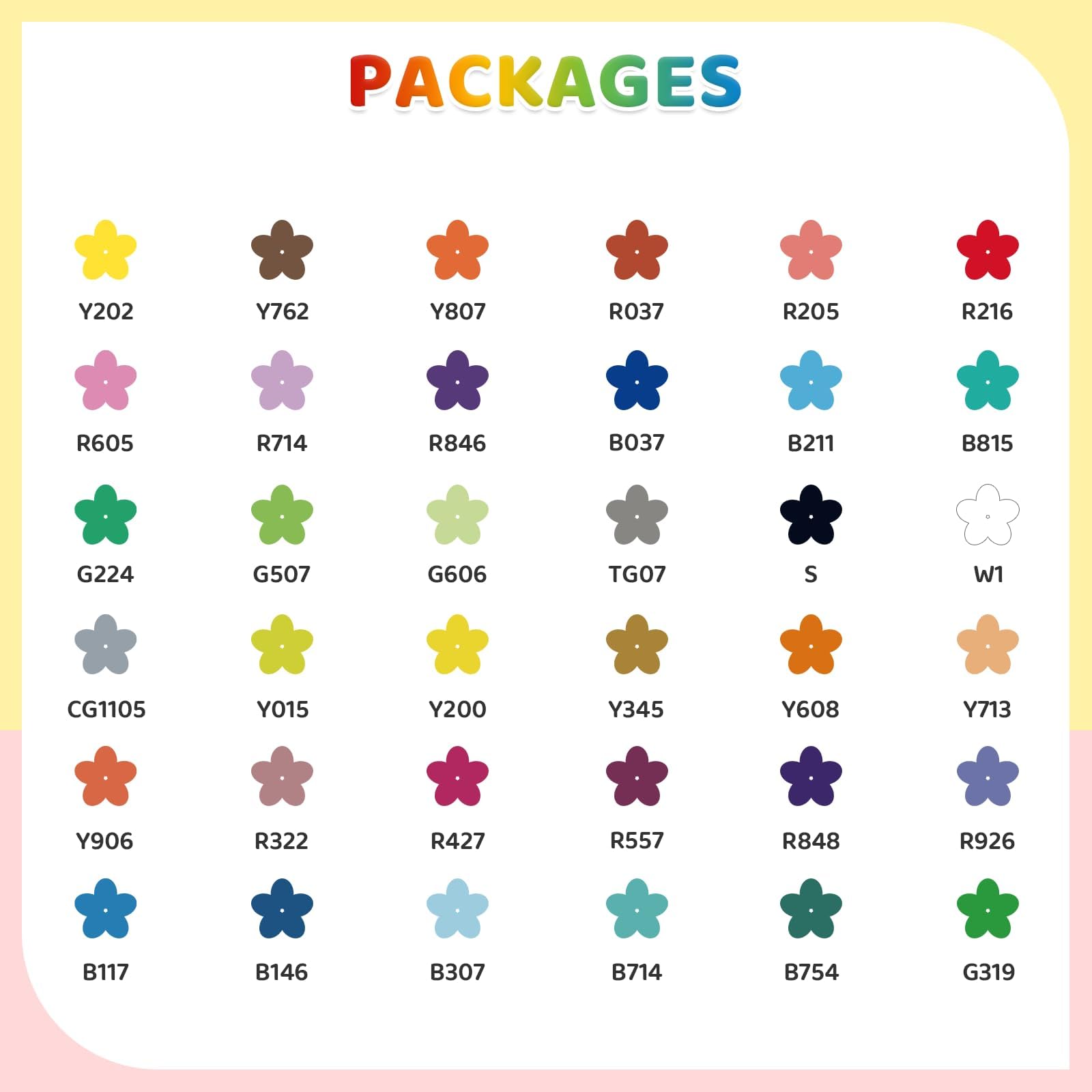 HOTU Pennarelli acrilici 36 colori per vetro, carta, tessuto, legno e libri da colorare - Pennarelli a grande capacità (6,6 g ciascuno) - Kit di forniture per arte e fai da te - Ottima idea regalo