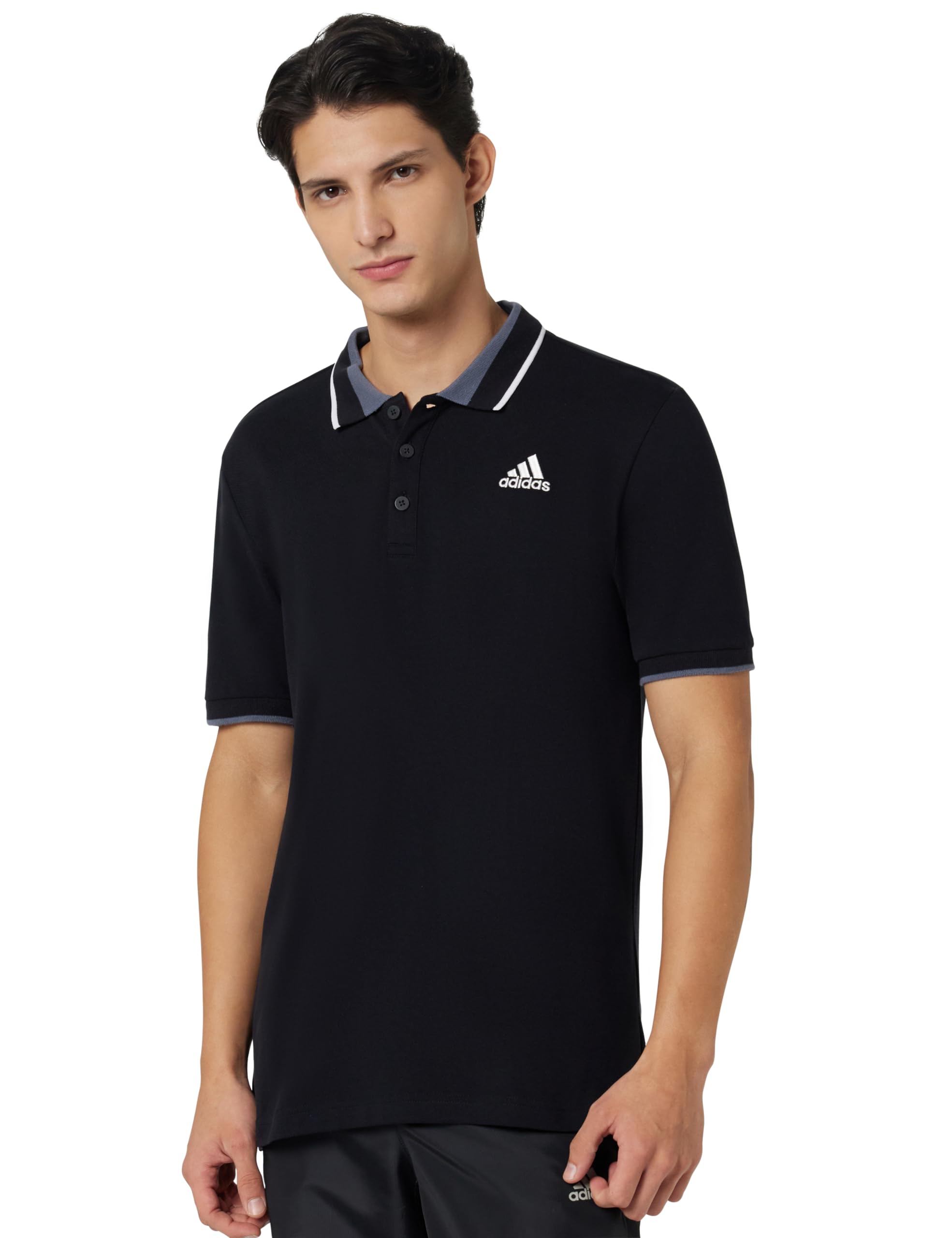 Men's Cotton Geometric Regular Fit Polo Shirt