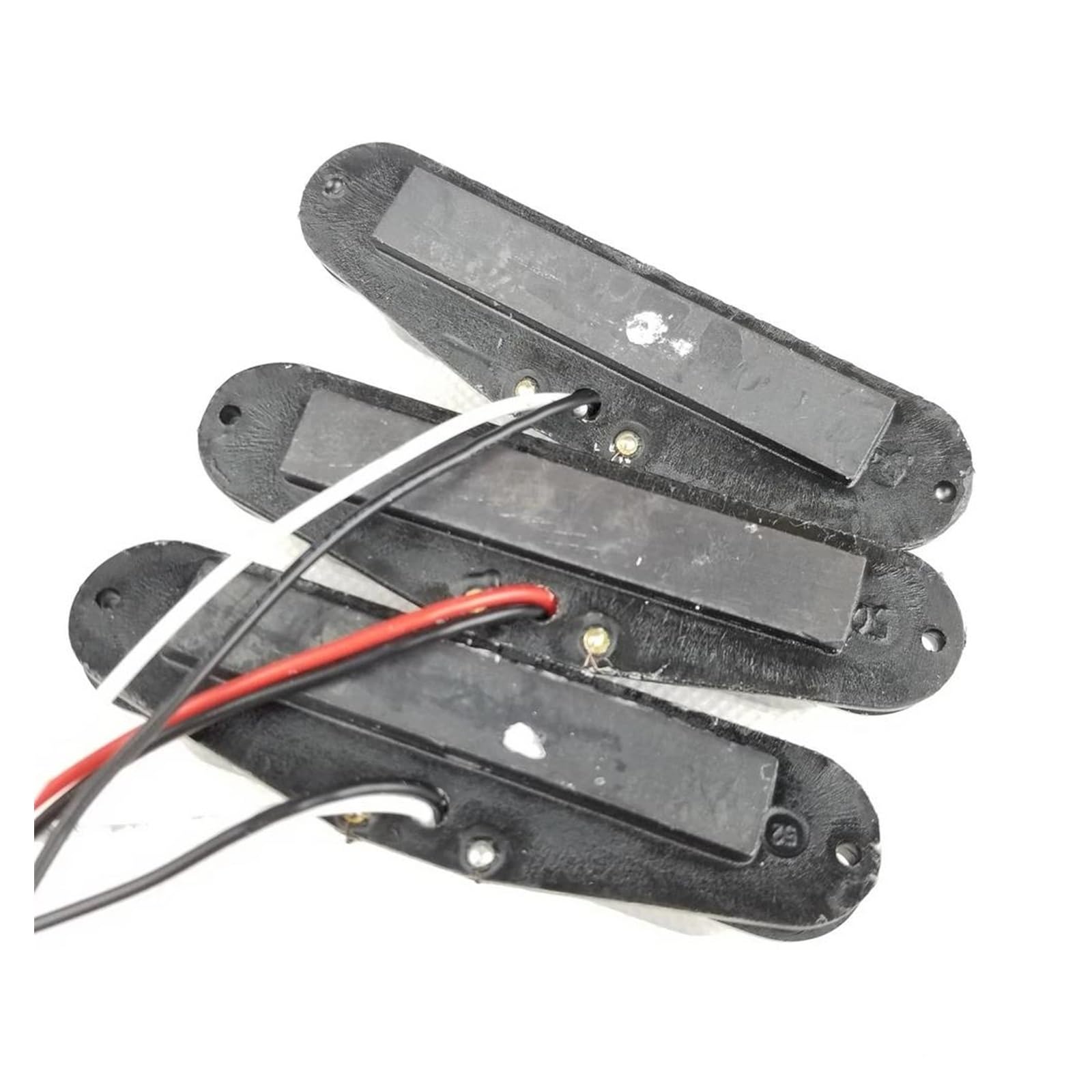 Retro E Gitarren Tonabnehmer Mit Single Coil Set In Weiß/Schwarz(Black)