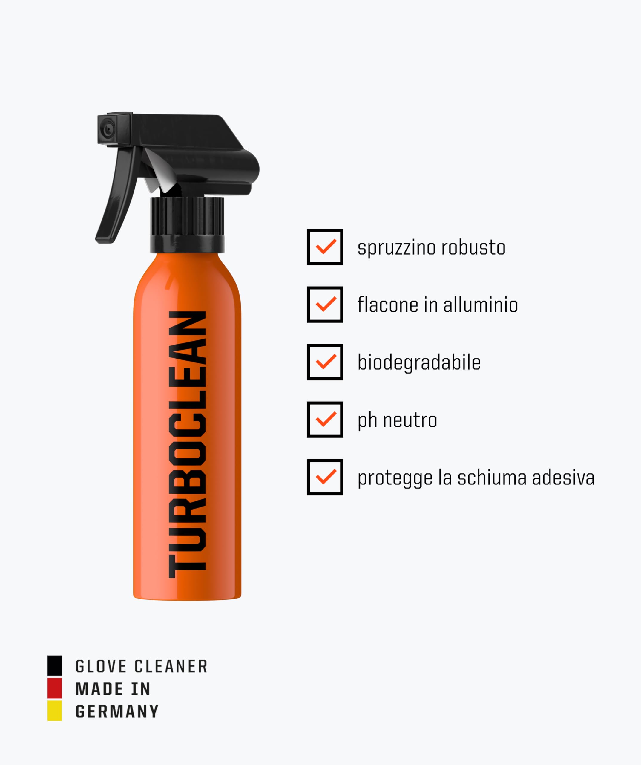 T1TAN TURBOCLEAN & TURBOFRESH detergente per guanti da portiere 200 ml, pulizia lattice per grip massimo e rimozione odori contro batteri, performance e freschezza a lunga durata