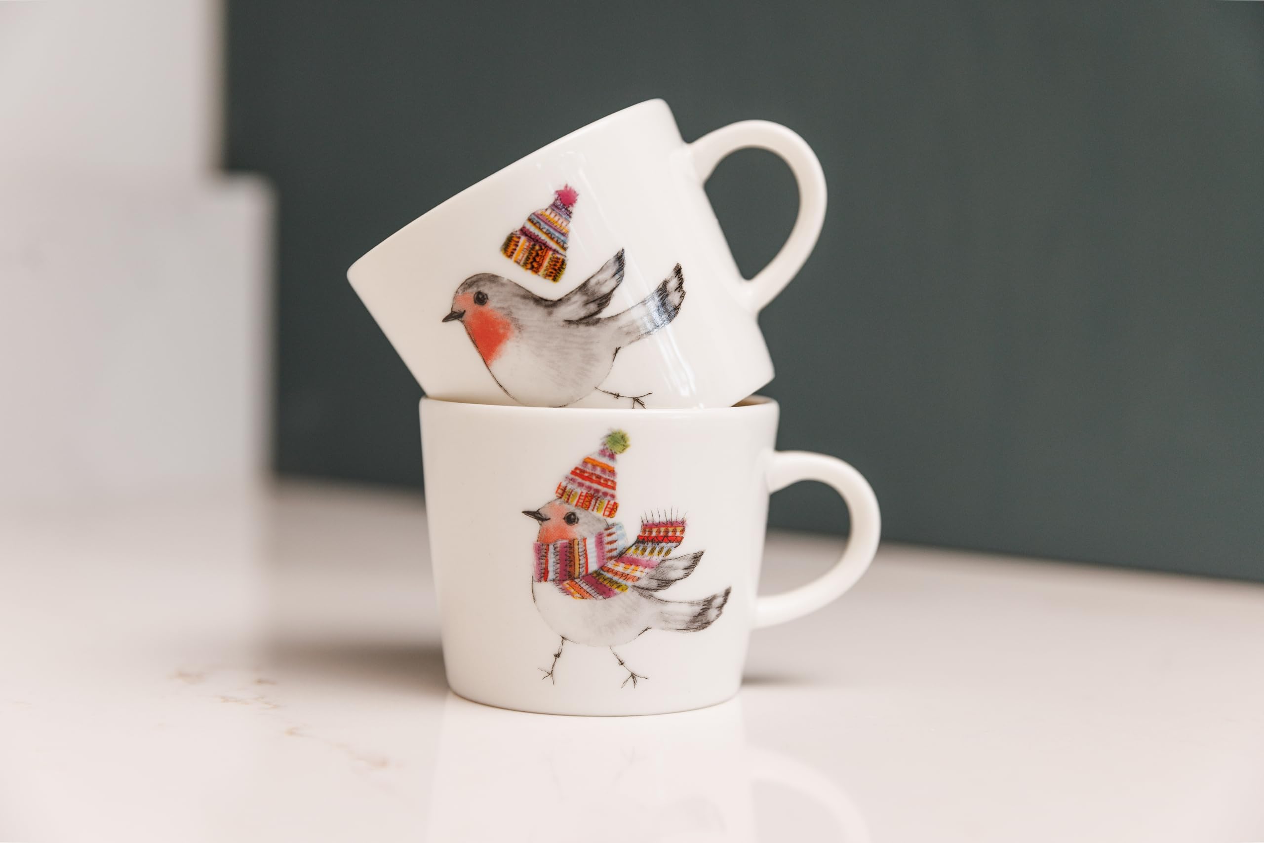 Mikasa Tipperlyhill Robin Filiżanki do espresso, 90 ml, z eleganckiej porcelany, zestaw lub 2 szt., w pudełku prezentowym
