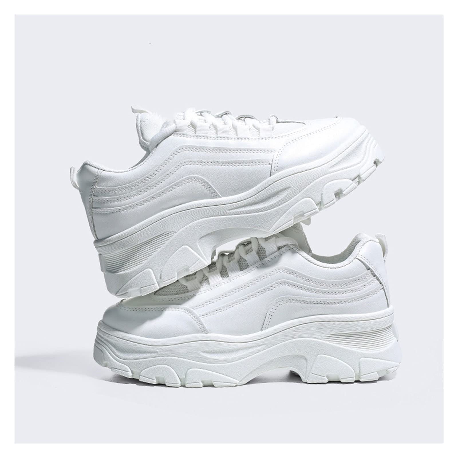 Amazon.com: ACROA Zapatos deportivos para mujer, zapatillas blancas para  mujer, zapatos deportivos casuales de plataforma alta, transpirables,  zapatos deportivos de aumento de altura (color : beige, tamaño: 3.5 : Ropa,  Zapatos y Joyería