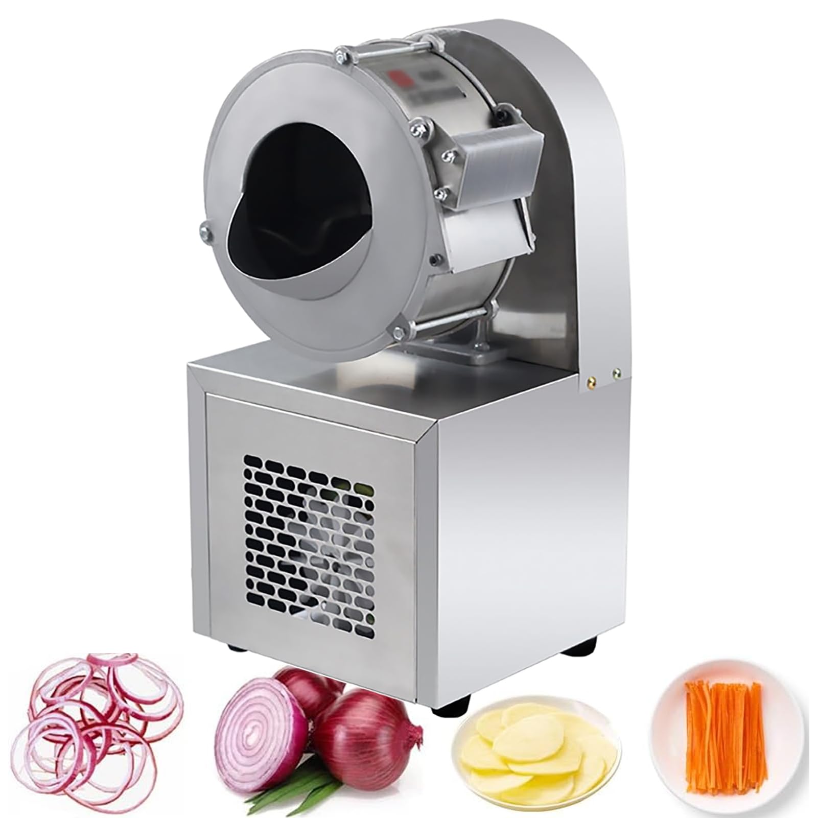 SBCGFY 180W Vegetable Slicer Machine,Cabbage Chopper Shredder, Commercial Stainless Steel Food Processor, For Slicing, Shredding,2.3Mm