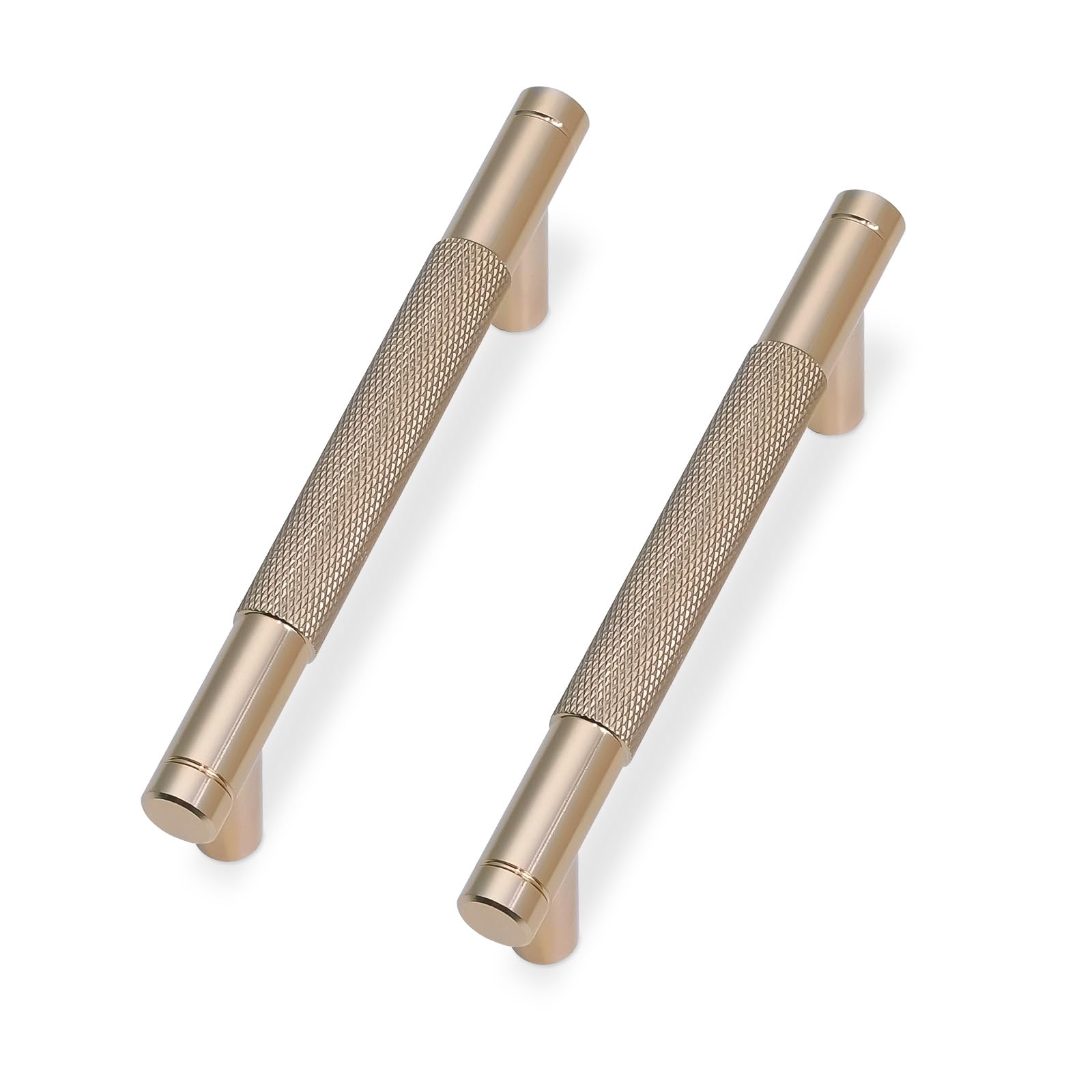 10 Pack Matte Black and Champagne Bronze Cabinet Pulls knurled 5 Inch Hole Centers Kitchen Cabinet Handles Drawer Pulls Cabinet Hardware — Amazon image 29