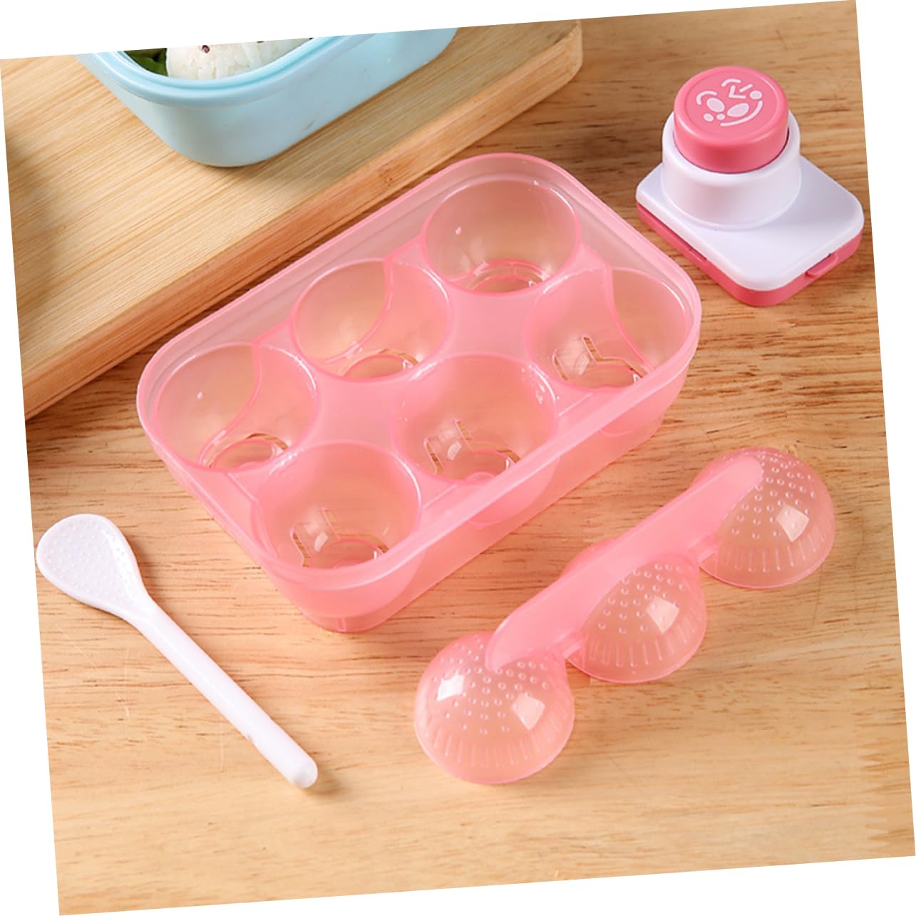 COLLBATH 1 Set Rice Ball Mold Onigiri Rice Mold Onigiri Mold Rice Ball Maker Sushi Mold DIY Rice Ball Making Tools Sushi Making Mold for Rice Balls DIY Rice Molds Rice Balls Molds Pp