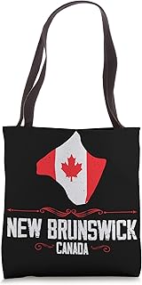 New Brunswick Canada - New Brunswick Souvenir Silhouette Tote Bag