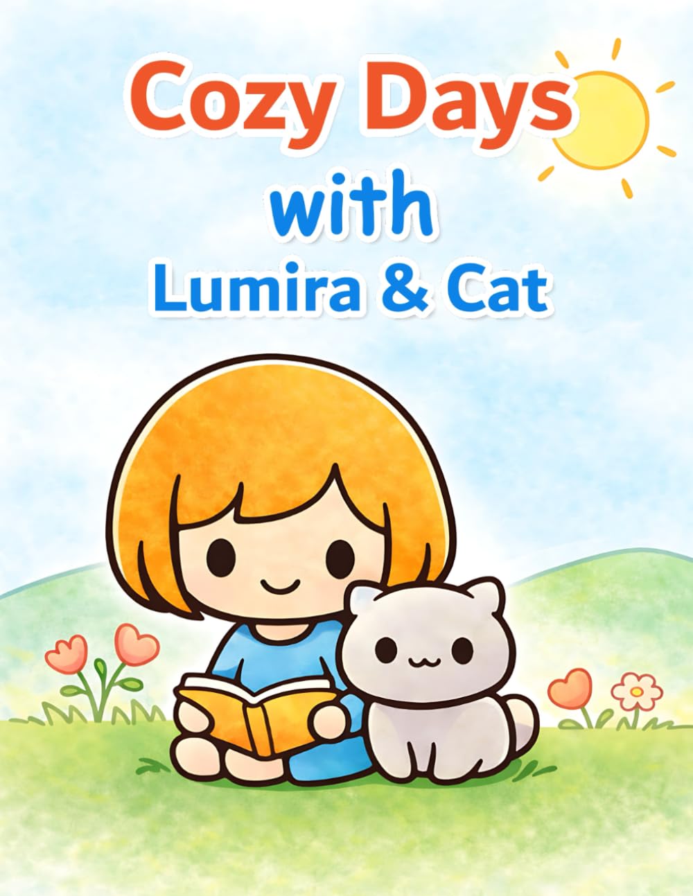 Cozy Days with Lumira & Cat: A Cute and Relaxing Coloring Book for Kids and Teens Featuring Simple, Bold Designs and Heartwarming Scenes