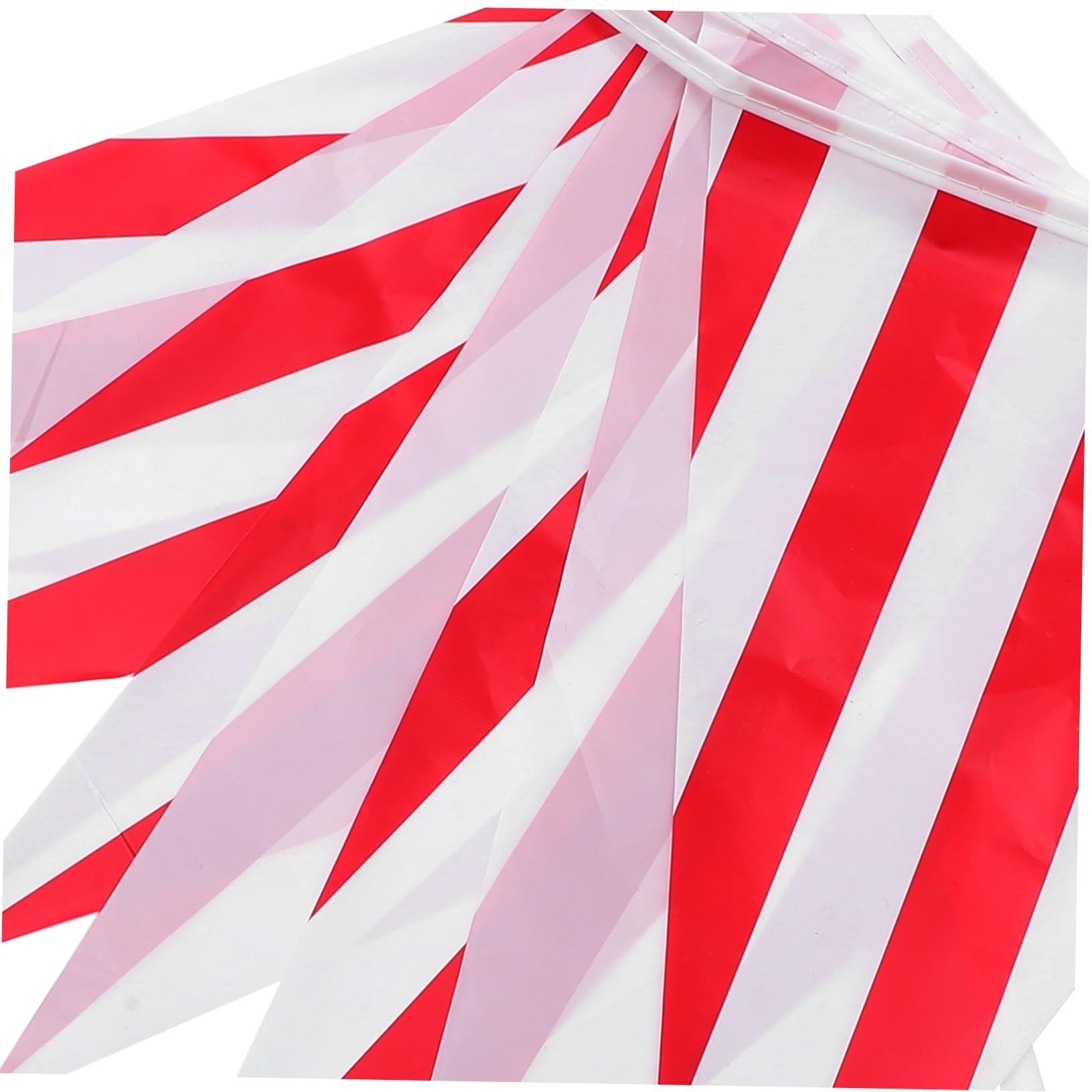 Toyvian 3juegos Banderín De Fiesta De Carnaval De Rayas Rojas y Decoración De Bunting Para Bodas Cumpleaños y Celebraciones Metros