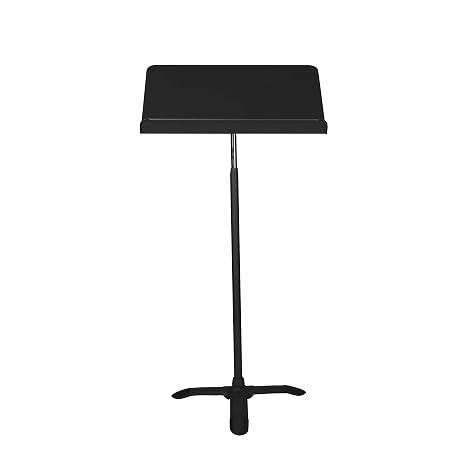OEF Furnishings Portable, Height Adjustable Metal Music Sheet Stand, Black