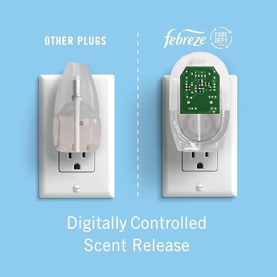 Febreze Odor-Fighting Fade Defy PLUG Air Freshener Refill, Gain Moonlight Breeze, (2) .87 fl. oz. Oil Refills