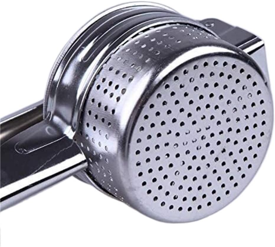 Garlic Press Garlic Press Potato Masher Potato Stainless Steel Puree Vegetable Fruit Press Maker Garlic Mincer Crusher (Silver 26.5 * 9.8 * 9cm)