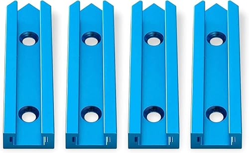 Miniatura 3 de POWERTEC 71698V Kit de intersección de pista en T de 3 pulgadas con orificios de montaje preperforados, para pista en T universal, plantillas y