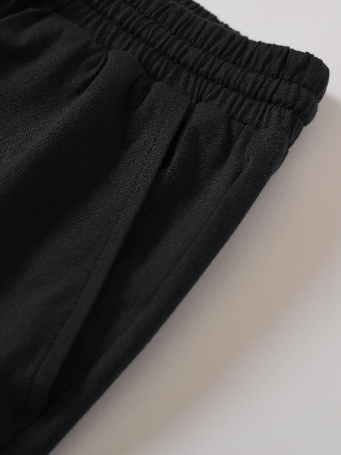 Latuza Women's Petite Lounge Pants Cotton Tapered Pajama Pants Petite Length - Image 5