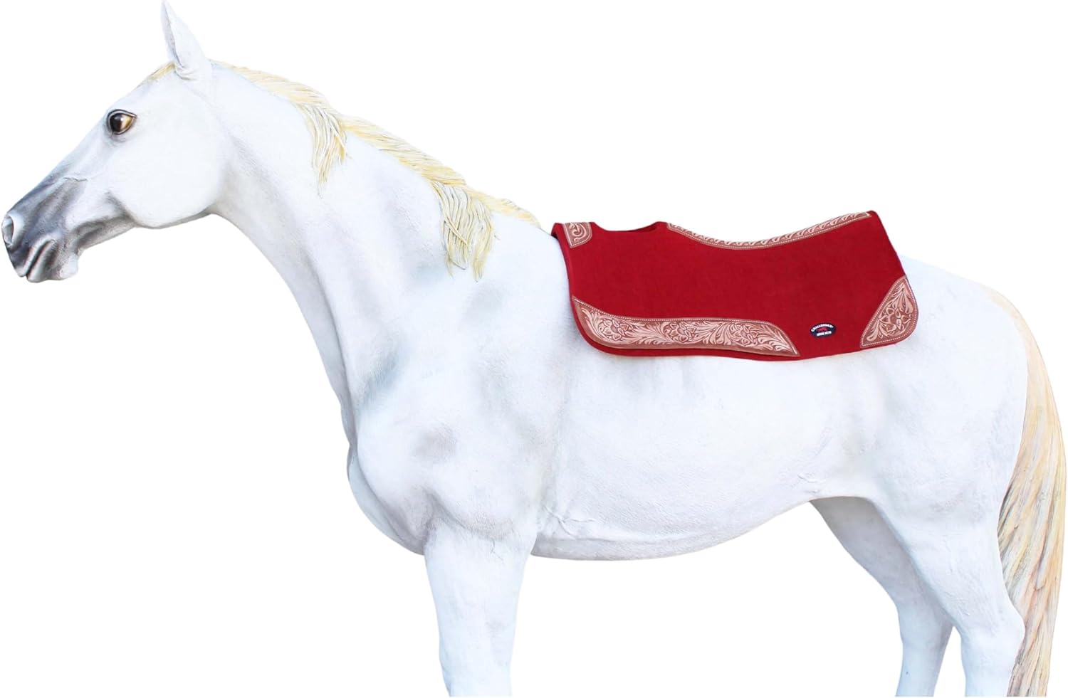 CHALLENGER Horse Saddle PAD Western Contoured Wool Felt Moisture Wicking Saddle Pad 39177