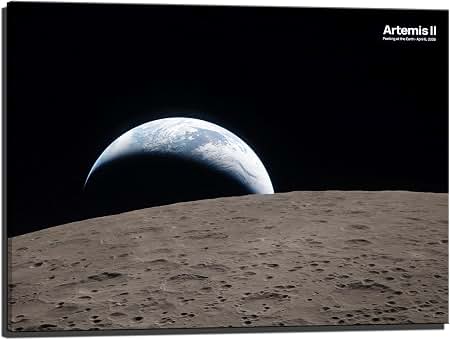 Amazon.com: Earthrise, Apollo 8, December 24, 1968 Framed Art