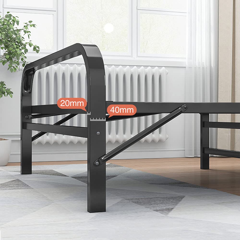 Amazon｜折りたたみベッド 無垢材のベッド1.2mの家庭用シンプル