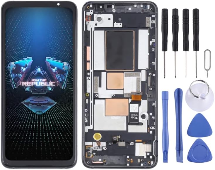 携帯電話LCDスクリーンの交換 for ASUS ROG Phone 5 ZS673KS デジタイザー用オリジナル OLED LCD