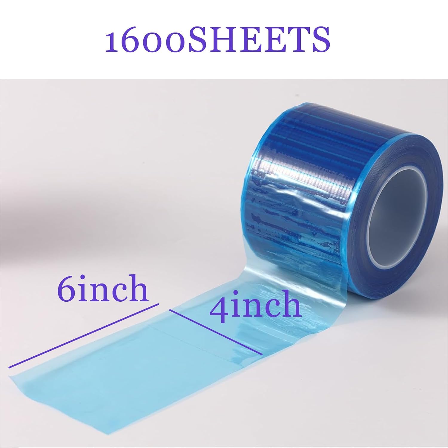 Barrier Film - Usiriy 1200 Sheets Barrier Film Roll with Dispenser Box,4'X6' Barrier Film Roll