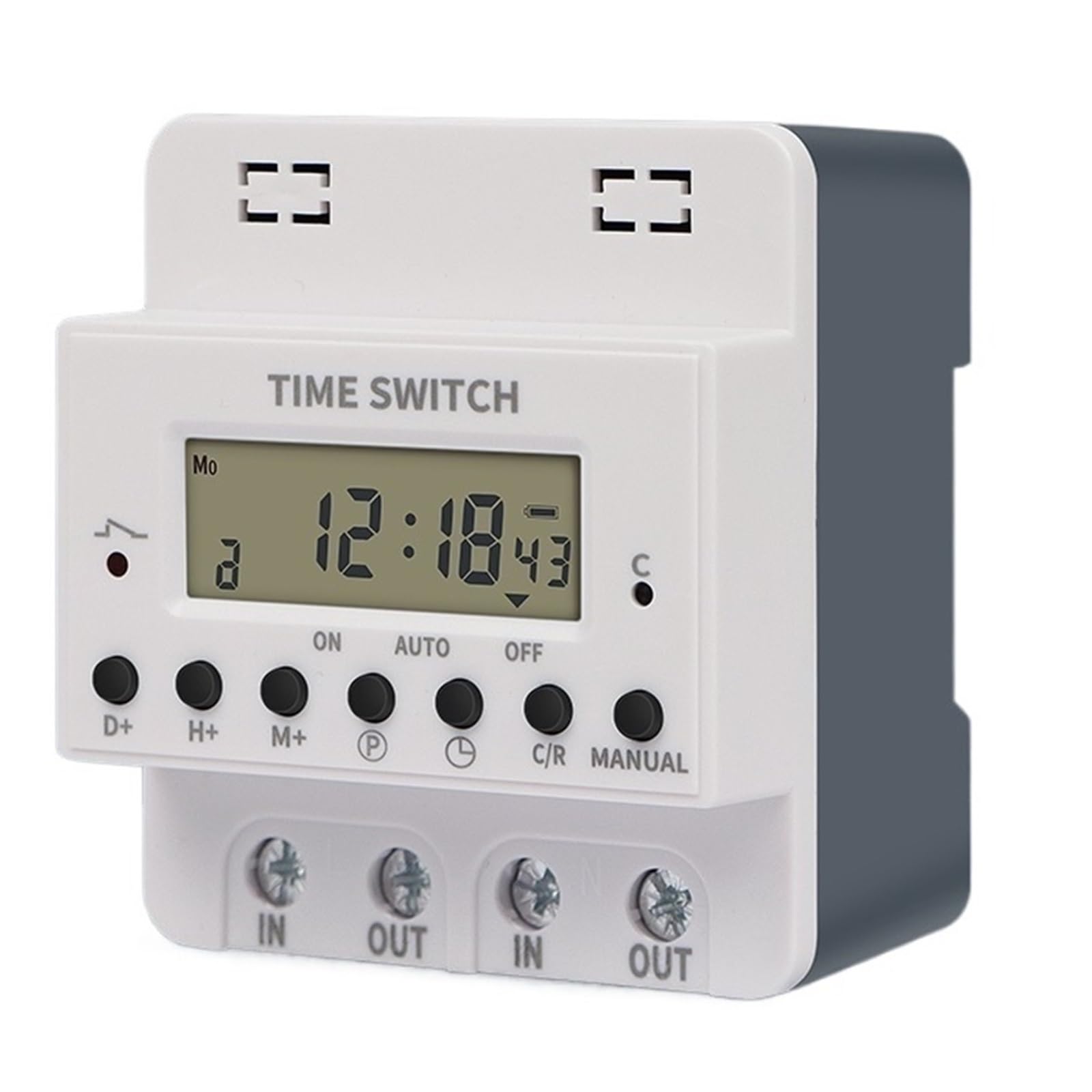 1PCS Control Switch 220V Digital Timer Weekly 7 Days Programmable Electronic Timing Controller 60A 80A 100A(220V 60A)