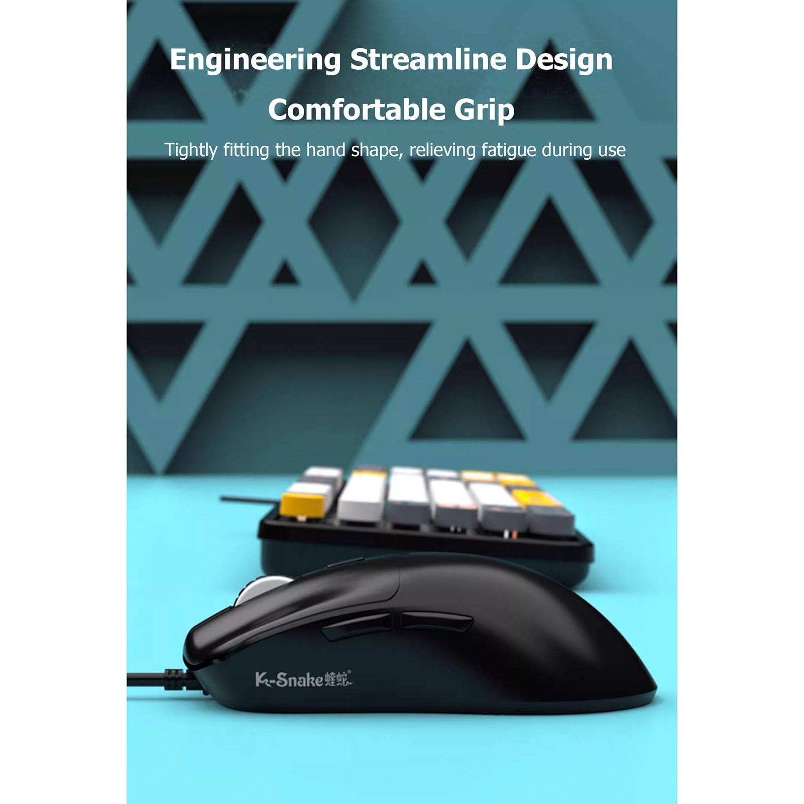 Tastiera Tastiera Da Gioco Prova Il Massimo Piacere Di Gioco, Silenzioso Ed Efficiente: La Tastiera Da Gioco Sussurrata Dal Comfort Ergonomico Include Un Mouse Dello Stesso Colore(E)