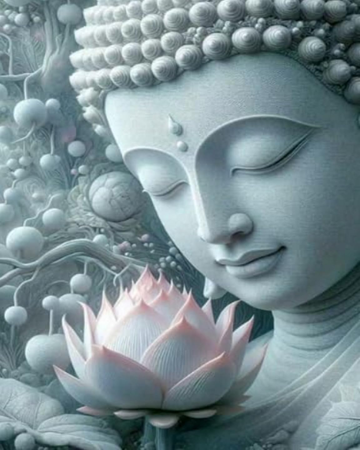 Amazon | ダイヤモンドアートキット 蓮の仏像 5D ダイヤモンドペイン