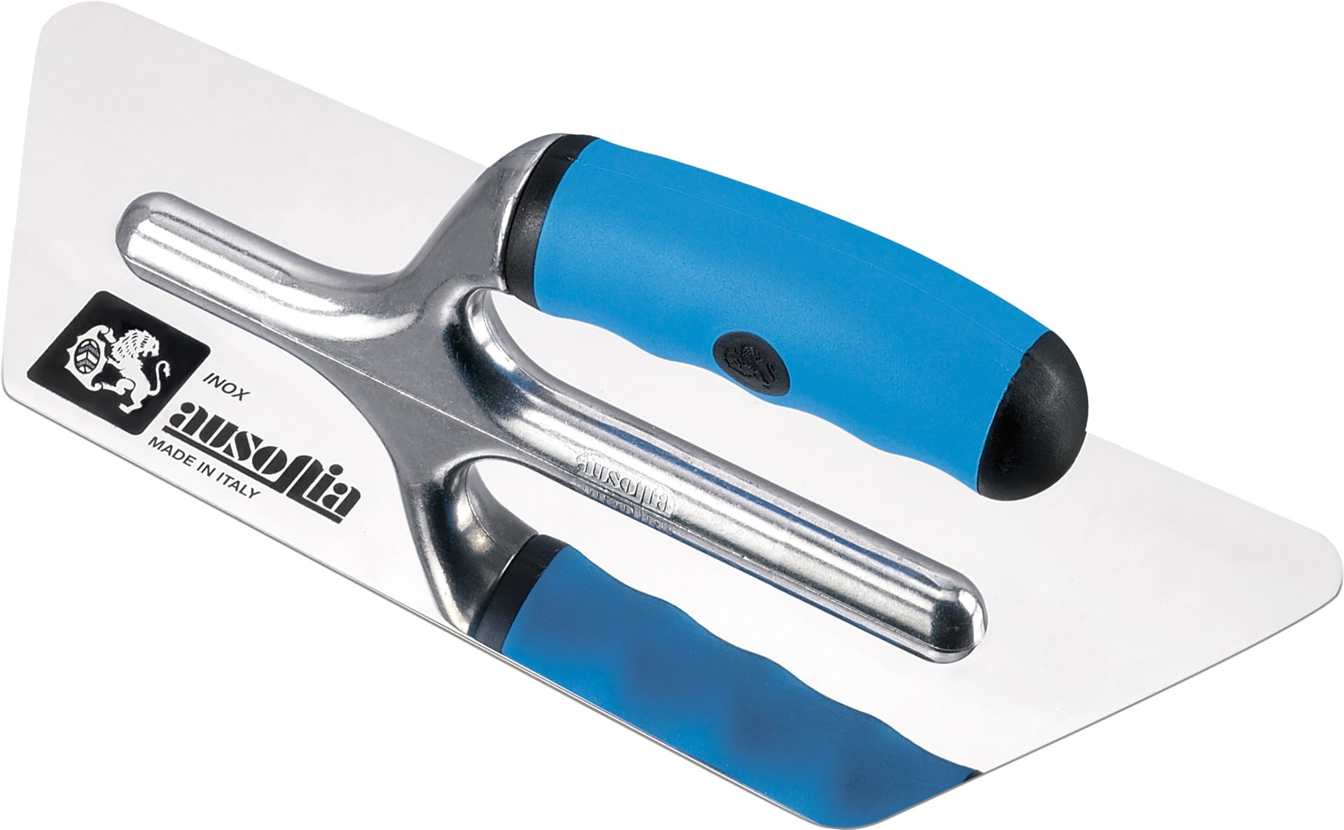 AUSONIA - 42832 POLISHED Trowel for FINISHES WITH TRAPEZOIDAL STAINLESS STEEL BLADE CM 24X10