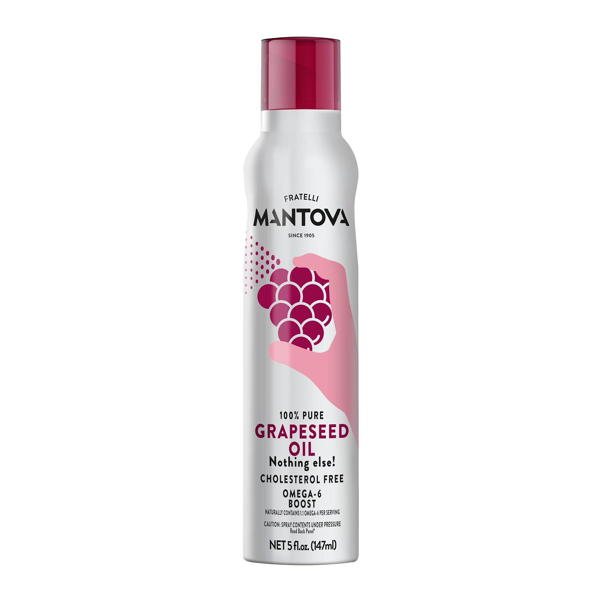 Amazon.com : Mantova Grapeseed Oil, 100% Pure Cooking Spray with