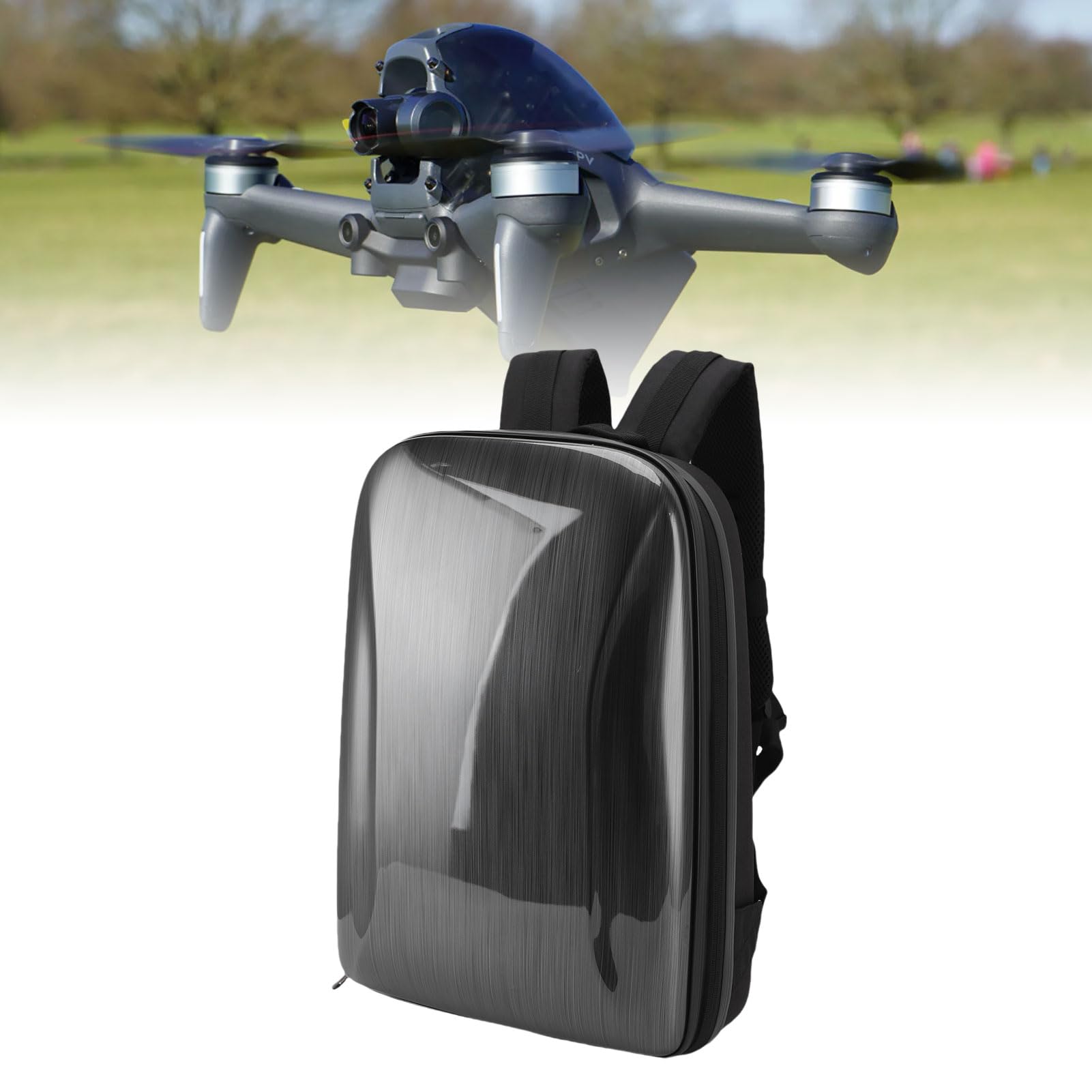TOPINCN Zaino Rigido per Drone, Borsa da Viaggio Resistente Agli Urti e Agli Agenti Atmosferici in EVA di Grande capacità, Zaino Protettivo Rigido per il Trasporto per Set FPV e Vari Droni
