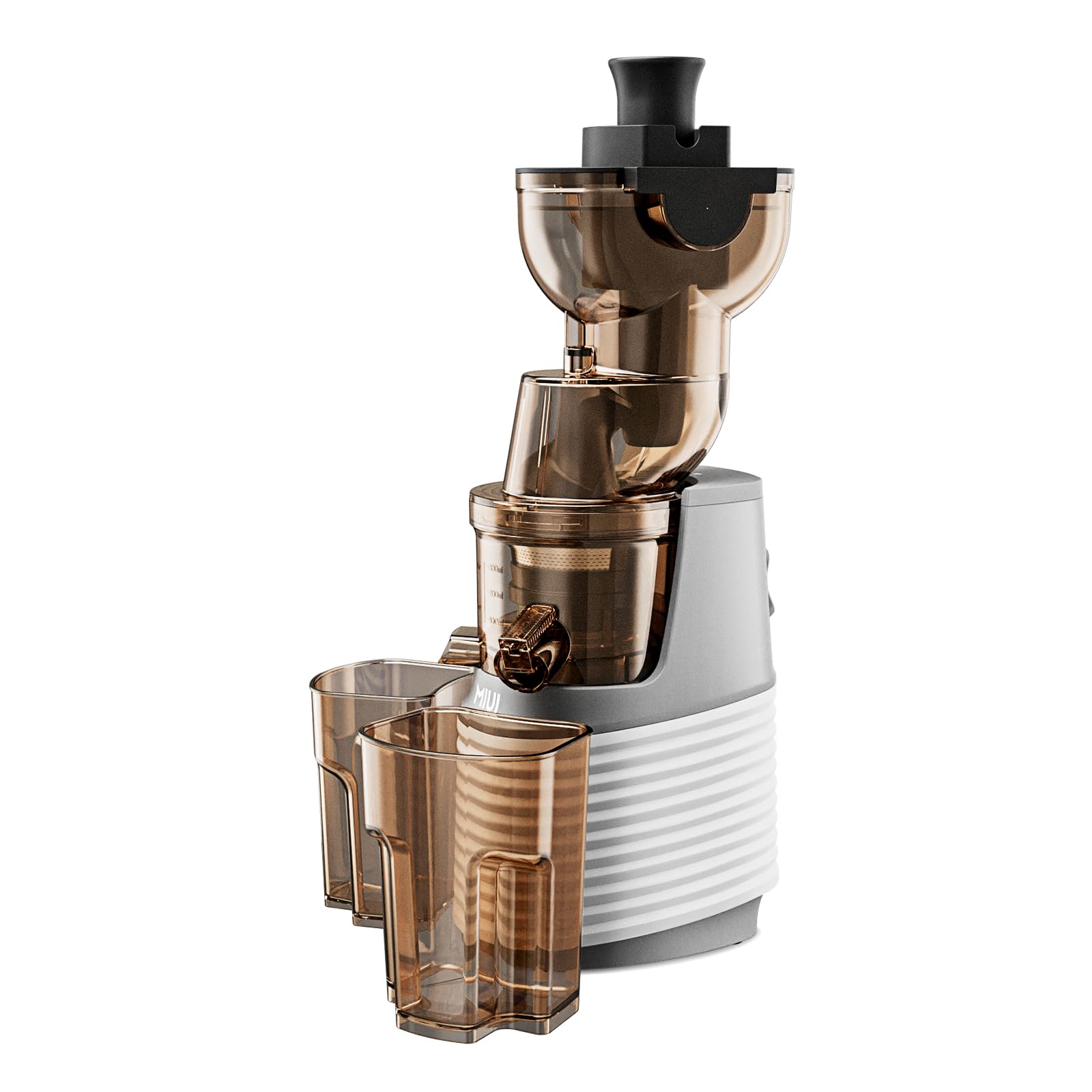 MIUI Slow Masticating Juicer Extractor Easy To Clean, Cold Press Juicer Machines With Stainless Steel Strainer (FFS6), Juice Extractor With Quiet