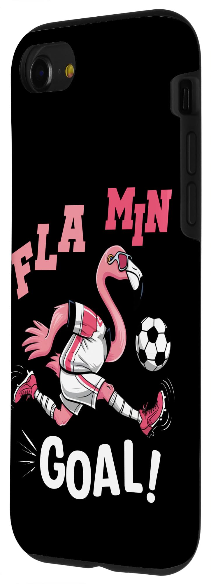 Flamingo Playing Football FLA MIN GOAL Soccer Football Case for iPhone SE (2020) / 7/8 - Image 2