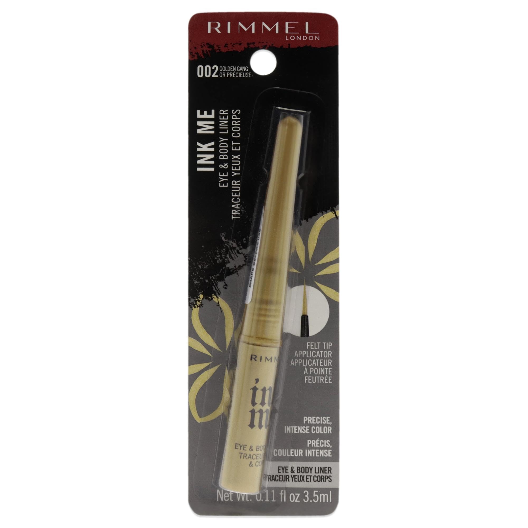 Rimmel London Ink Me Eyes and Body - 002 Gold Eyeliner Women 0 11 oz