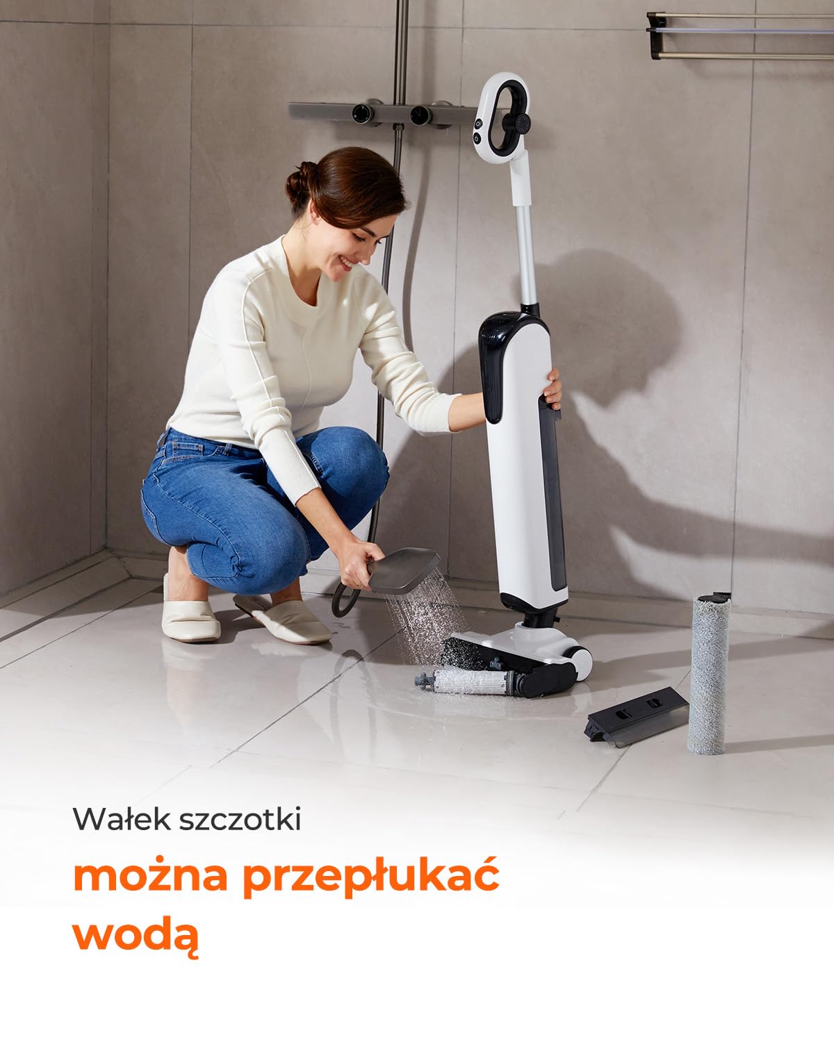 uwant D100 All-in-One odkurzacz na mokro i sucho, 17000 Pa, czyszczenie krawędzi 2mm