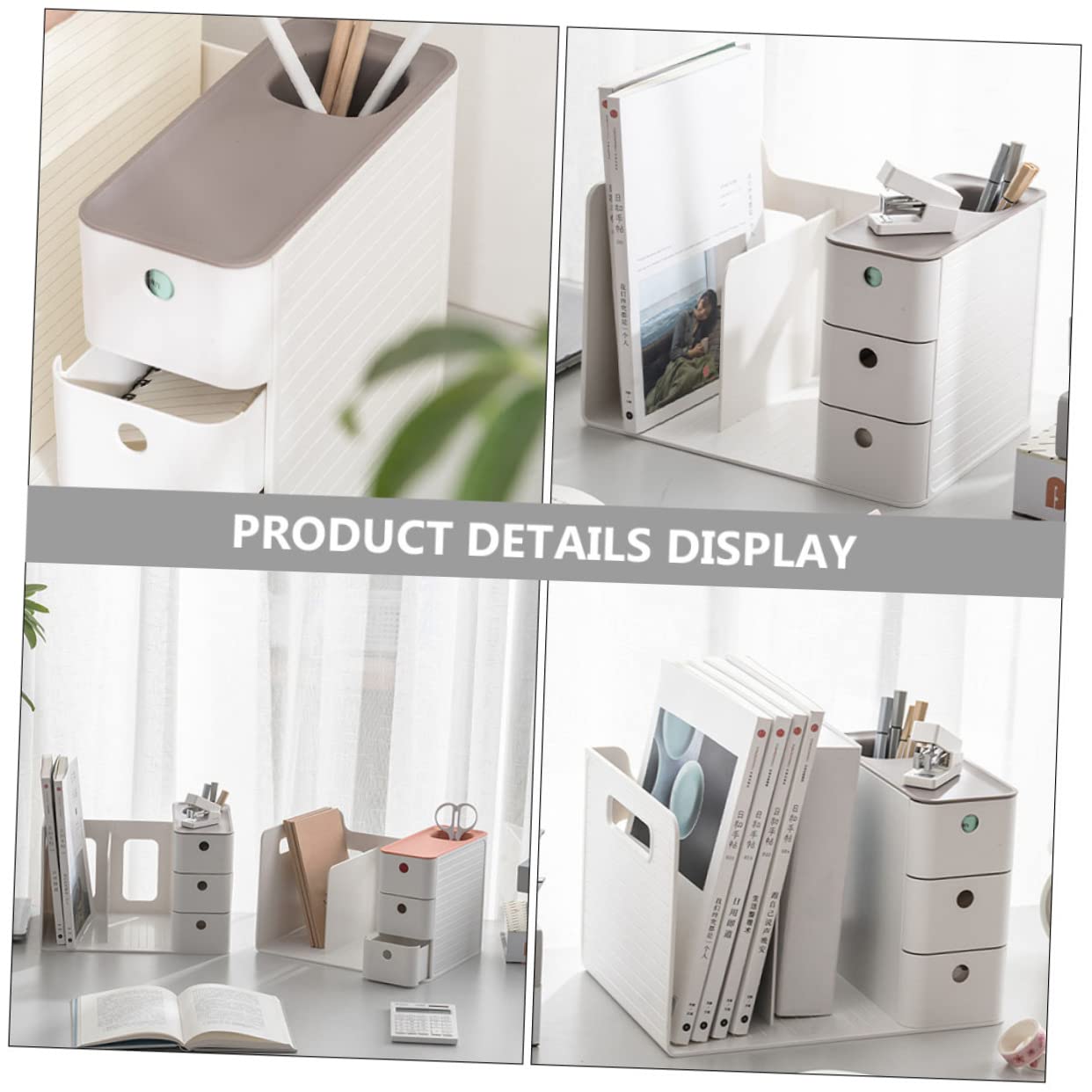 Artibetter Boîte Organisation De Papeterie Organisateur De Table De Bureau Boîte De Rangement Simple Pour Maison Et Bureau