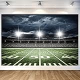 Football Field Backdrop Wall Banner Football Photography Background for Super Bowl Party Decorations Supplies 70.8 x 47.2 Inch