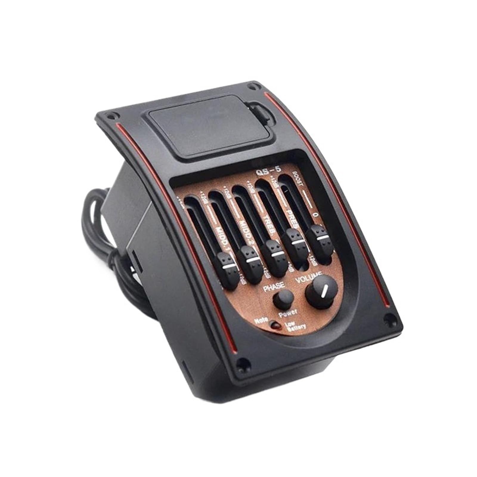 Pickup Per Chitarra Preamplificatore Per Chitarra Acustica A 5 Bande Equalizzatore A 5 Bande Pickup Accordatore Pickup Piezoelettrico Per Chitarra Classica(A)