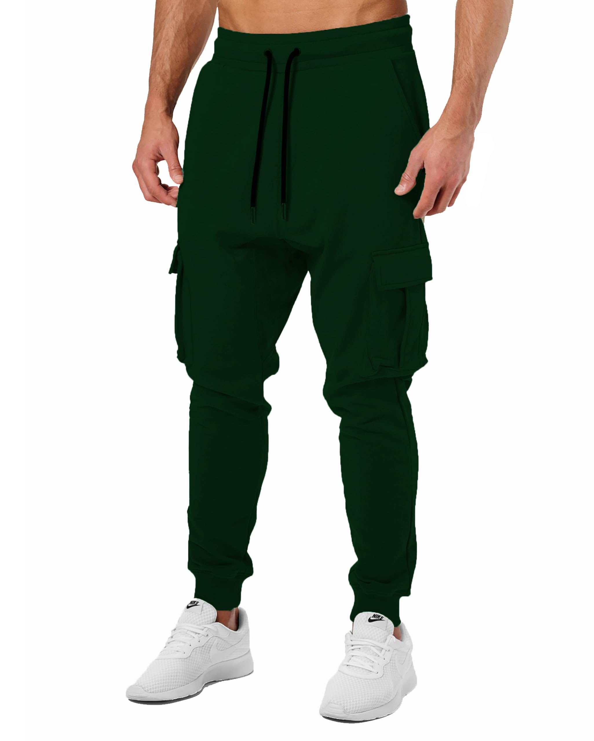 JUGULAR Mens Cotton Solid Men Stylish Cargo Black Track Pants (in, Alpha, L, Bottle Green) (B0DGQKKBWW) Amazon Price History, Amazon Price Tracker