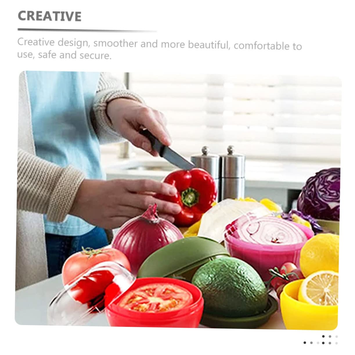 Amazon｜AUTSUPPL 透明プラスチック製トマト保存ケース ポータブル