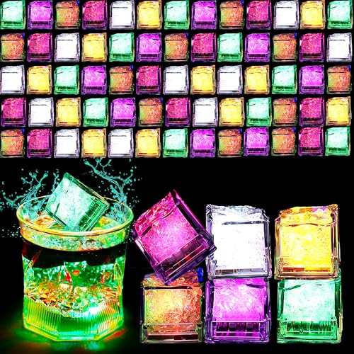 Pack 84 Cubos de Hielo LED Reutilizables Acrílicos miniatura 1