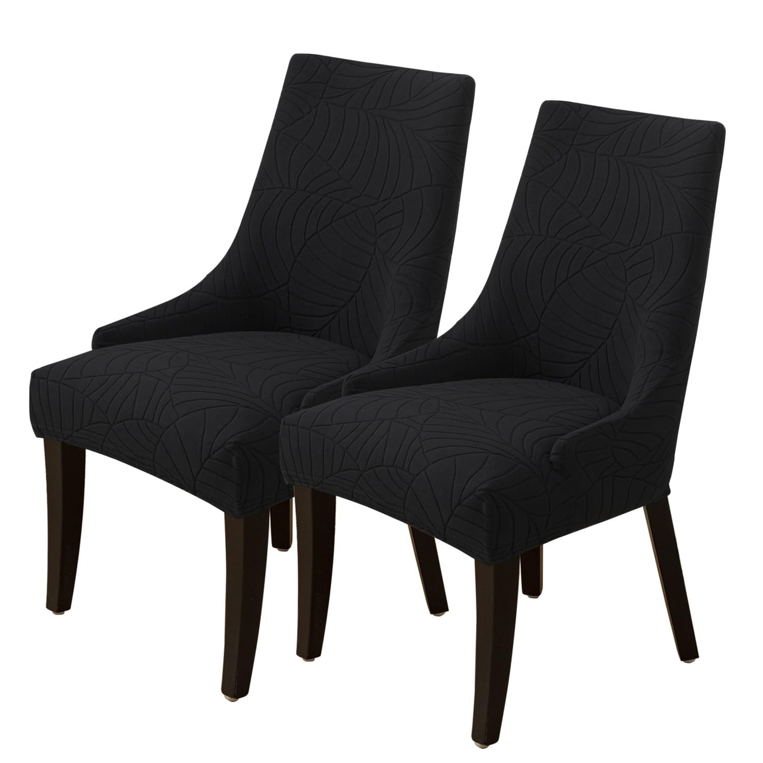 Wingback Side Chair Cover Stretch Dining Chair Covers Slipcovers Sloping Arm Chair Protector Cover Washable Upholstered Arm Dining Chair Cover for