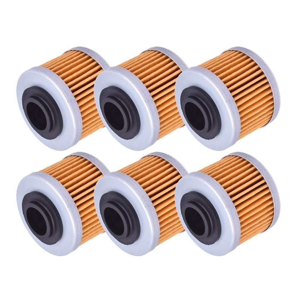 Filtro olio moto adatto for Bombardier 200 Rally 2003-2007 420256452 for Can-Am 990 GS Spyder(6pcs)