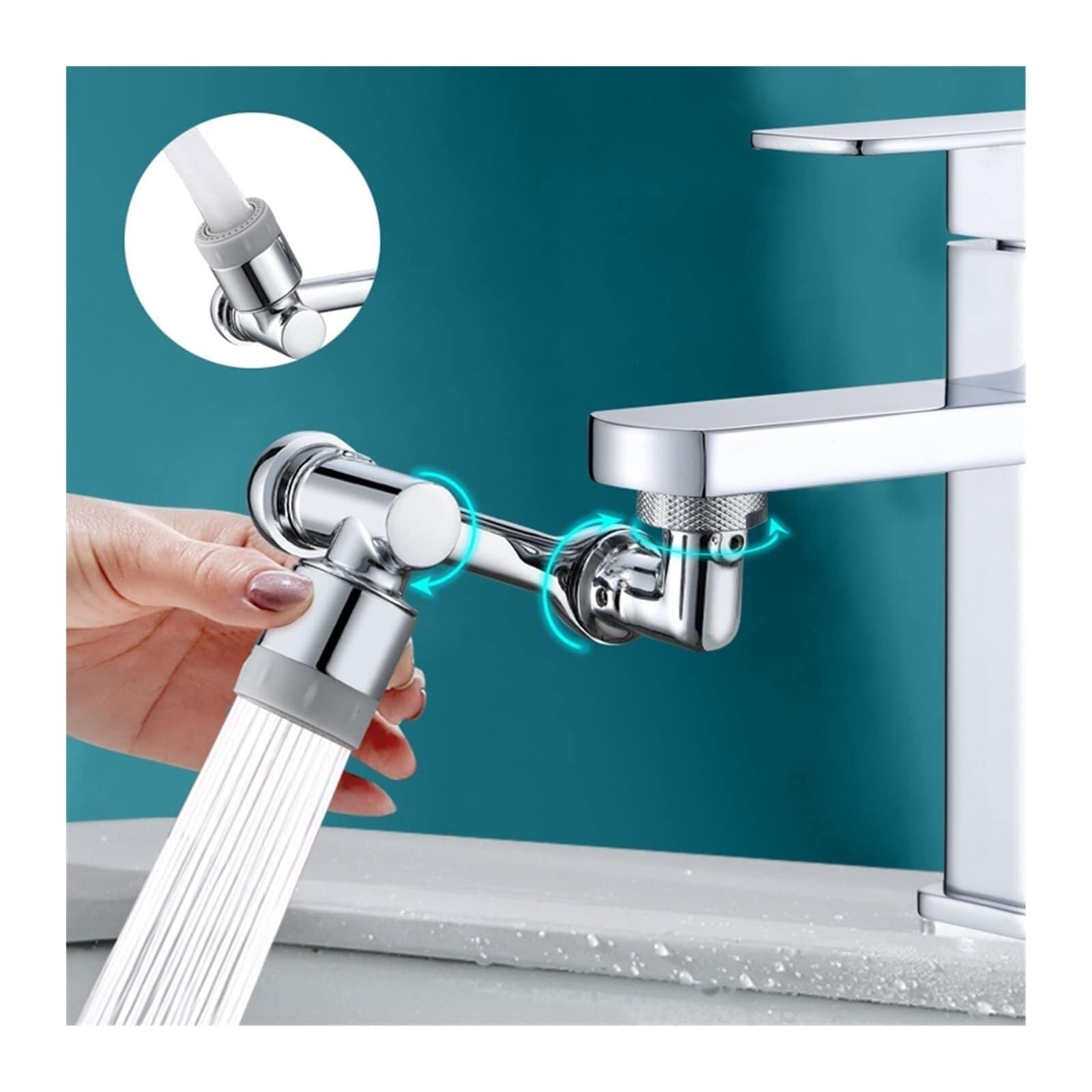 Aireador Grifo De Cocina Y Baños Aireador De Grifo Giratorio Extensores Extensión Lavabo Filtro contra Salpicaduras Burbujeador(Single Mode)