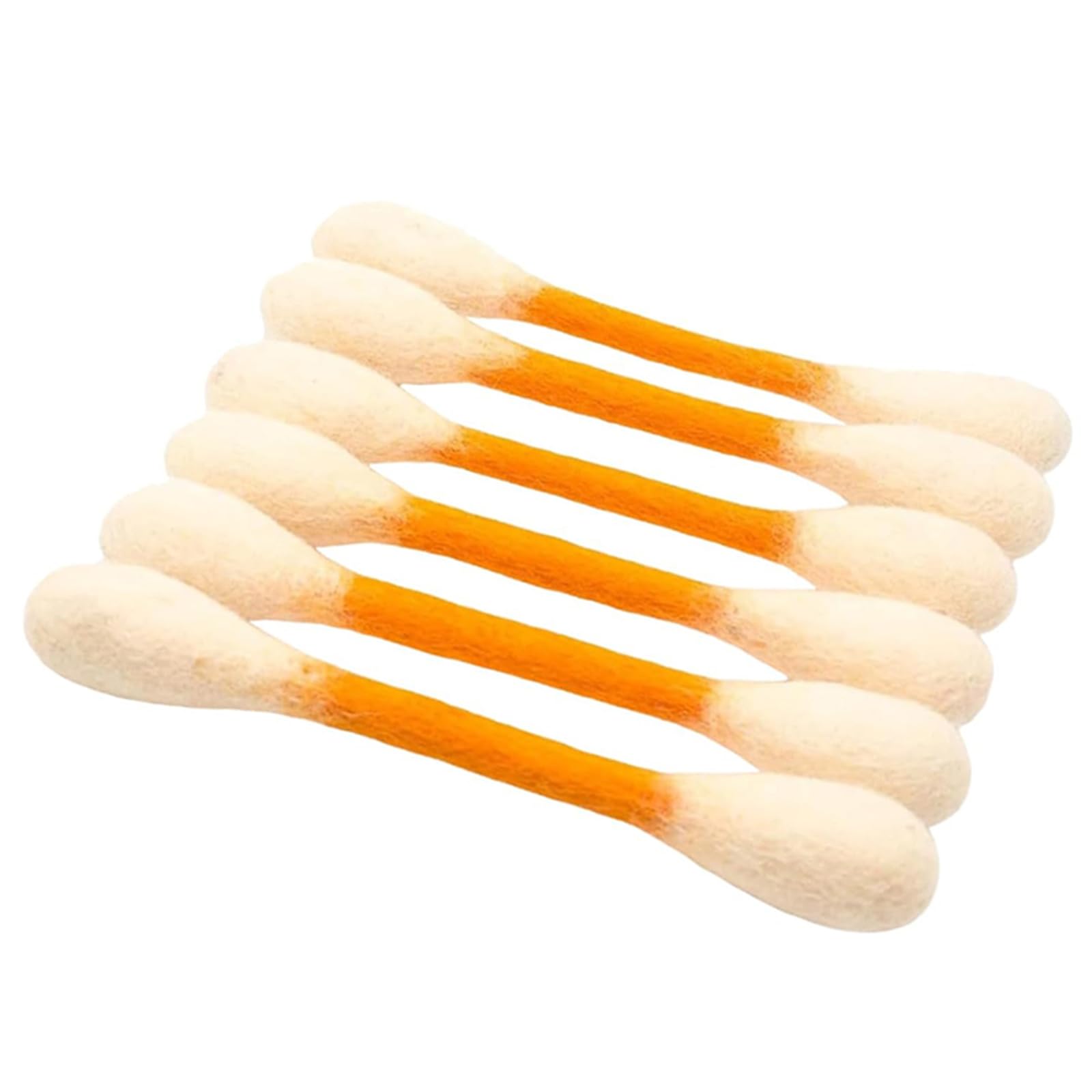 6 Pcs Catnip Cat Toys – Interactive Felt Kicker Toys for Indoor Cats, Cute Cotton Swab Shape Kitty Toy for Boredom Relief, Exercise & Play, Gift for Cats