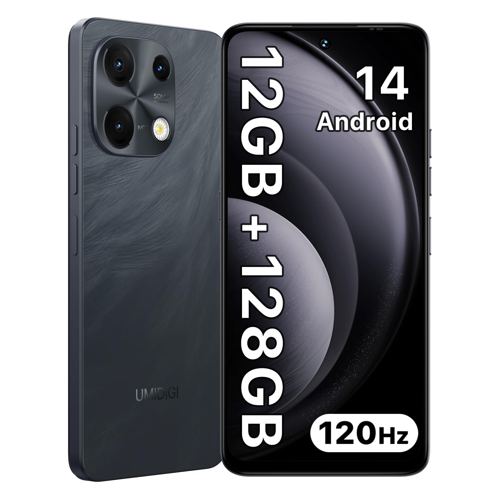 Amazon | UMIDIGI Note 100 Android 14 simフリー スマホ 本体 120Hz 