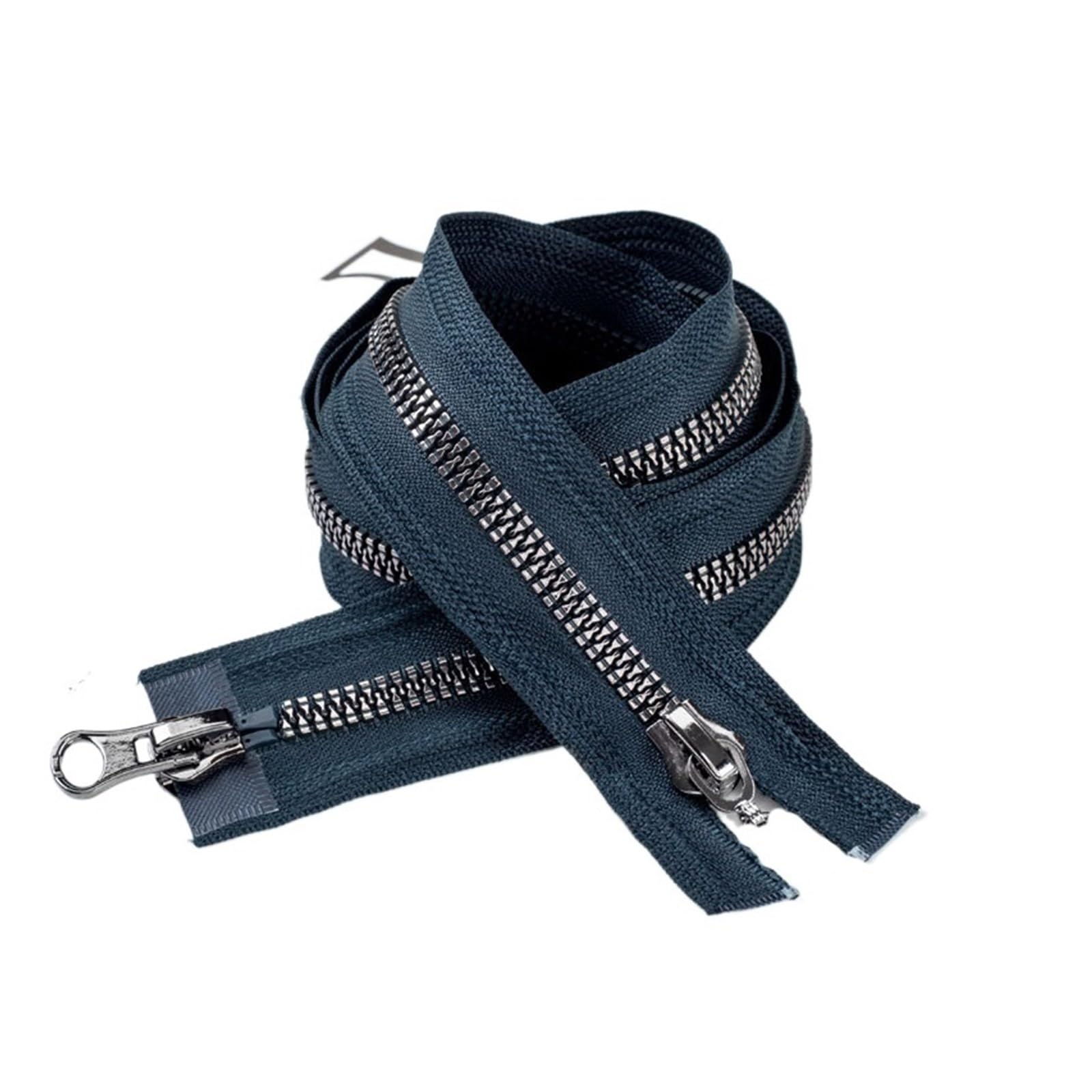 cerniere, cerniera di ricambio two way zip，zip for jacket，heavy duty zip，Two Way Zip Double Sliders Open End Two-way Zip for Bag Jacket Clothes DIY Decorative Sewing Repair Accessories Heavyweight(Dar