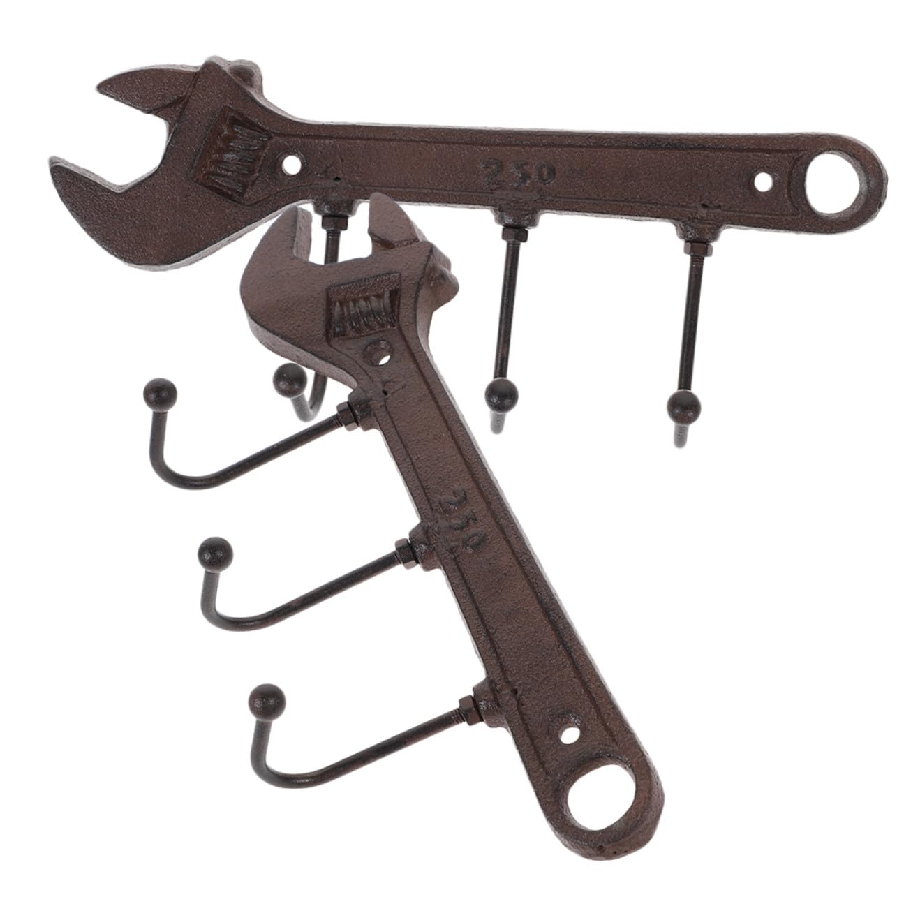 ABOOFAN 2pezzi Gancio da Parete Retrò Appendiabiti per Cappelli in Ferro Gancio per Cappelli da Bagno Carico Pesante Ganci Decorativi Multiuso per Casa Cucina Soggiorno