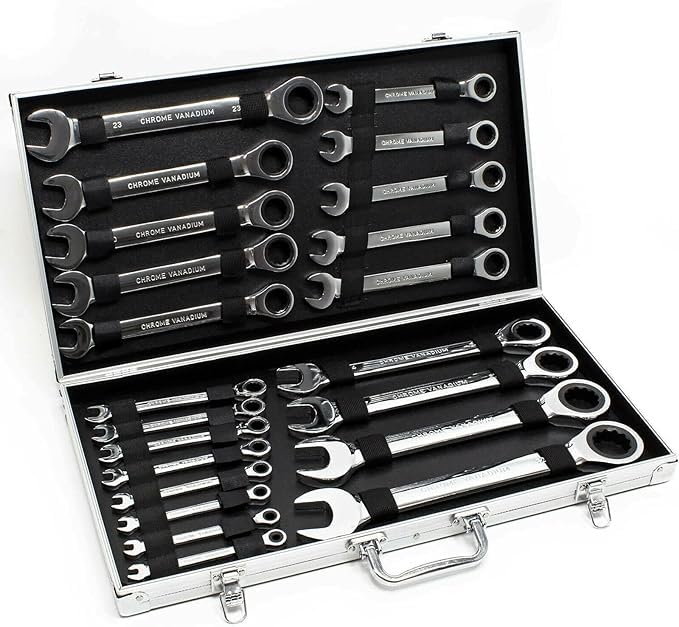 Jeu De 7 Clés Mixtes à Cliquet Articulées | Téréva