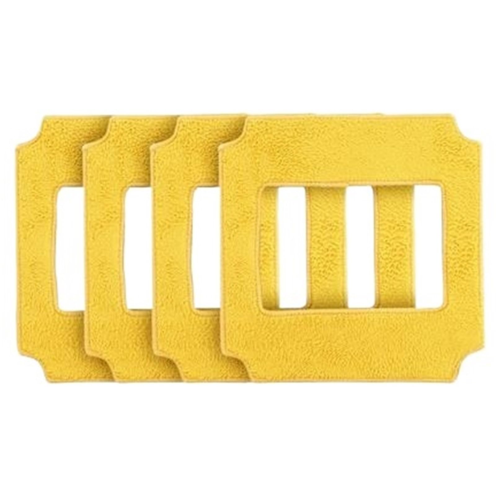 4 Pz Giallo Lavapavimenti Vestiti Puliti for Robot Lavavetri Win660/RL880/RL1188/QHC004/RL2988/RL3988/RL3325/RL1788 Tamponi Di Pulizia(8pcs)