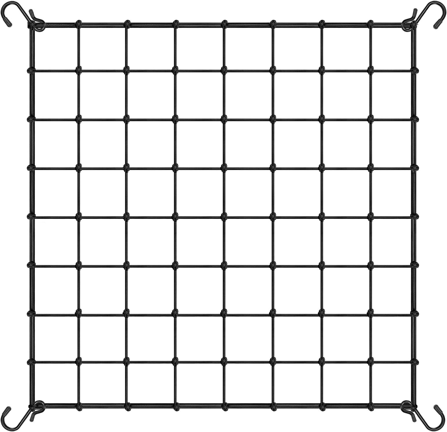 VIVOSUN 4 x 4Ft. Elastic Trellis Netting with 4 Hooks for Climbing Plants, Vegetables, Fruits, and Flowers, 1-Pack