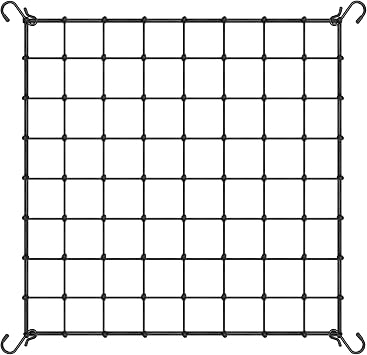VIVOSUN 4 x 4Ft. Elastic Trellis Netting with 4 Hooks for Climbing Plants, Vegetables, Fruits, and Flowers, 1-Pack